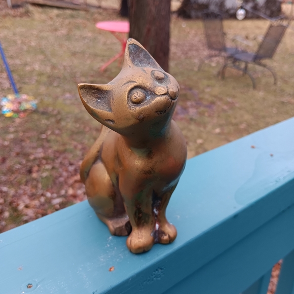 Vintage Brass Cat Figure - Picture 6 of 14